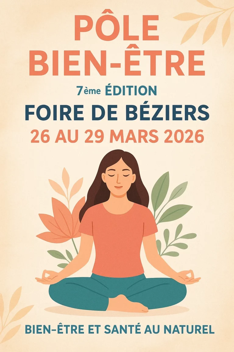 26 au 29 mars au salon bien-être de la foire de Béziers